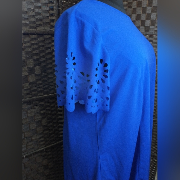 4XL(Best Fit 3X) SHEIN Cobalt Blue Cutout Dress - Picture 11 of 16